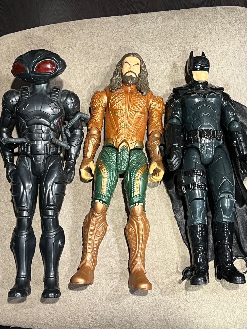 DC Comics Aquaman, Batman, and Black Manta 12” titans Action Figures